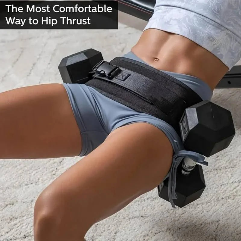 Weight-bearing Belt Weighted Waist Trainer Belt - Adjustable Resistance Ergonomic Design Workout Hip Thrust Hip Training Belt