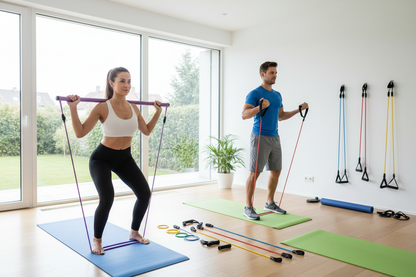 KUTIZE Pilates Bar Kit with Resistance Bands, Pilates Equipment, Multifunctional Pilates Bar for Women & Men, Pilates kit for Hip, Back, Arm, Full-Body Workouts, Home Gym Strength Training Equipment