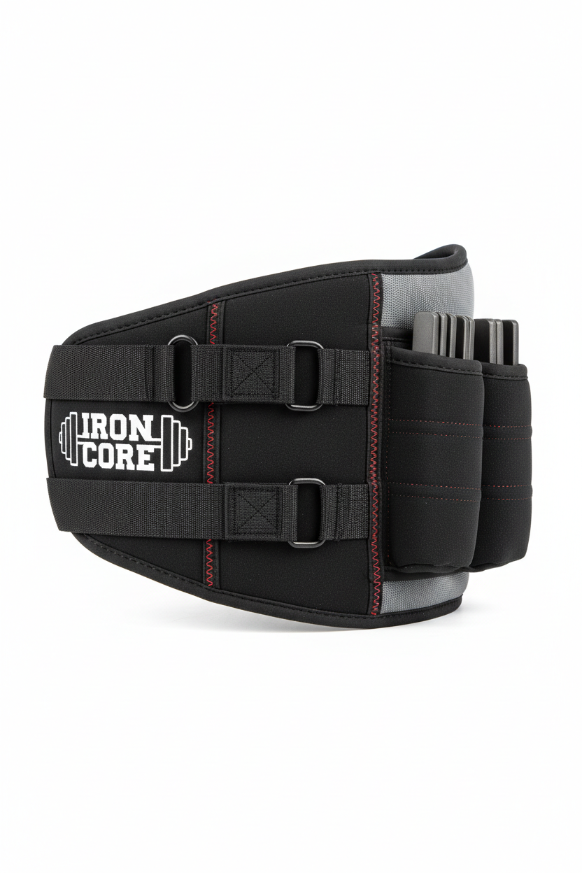 Weight-bearing Belt Weighted Waist Trainer Belt - Adjustable Resistance Ergonomic Design Workout Hip Thrust Hip Training Belt