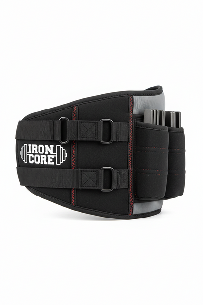 Weight-bearing Belt Weighted Waist Trainer Belt - Adjustable Resistance Ergonomic Design Workout Hip Thrust Hip Training Belt