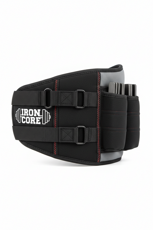 Weight-bearing Belt Weighted Waist Trainer Belt - Adjustable Resistance Ergonomic Design Workout Hip Thrust Hip Training Belt